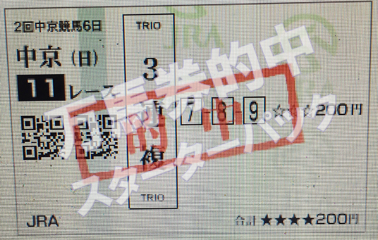 万馬券的中スターターパック・2018年3月25日、2中京競馬6、11R高松宮記念.PNG